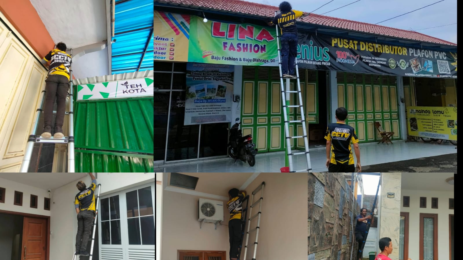 PEMASANGAN CCTV HIKVISION 4 CHANNEL DI TOKO PLAFON, ADIWERNA, KAB. TEGAL
