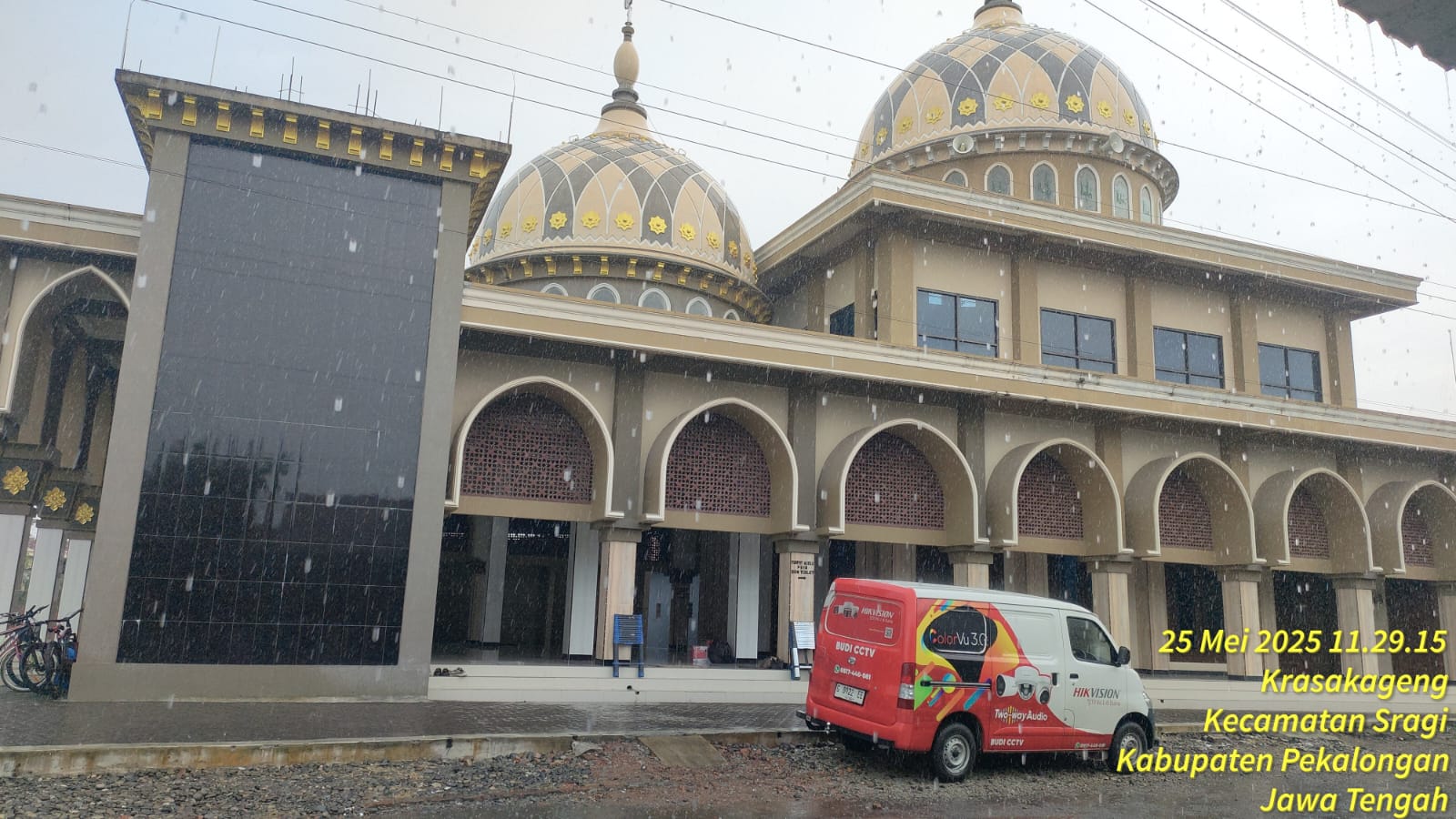 PEMASANGAN CCTV HIKVISION 4 CHANNEL DI MASJID AL-ISTIQOMAH KAB. PEKALONGAN