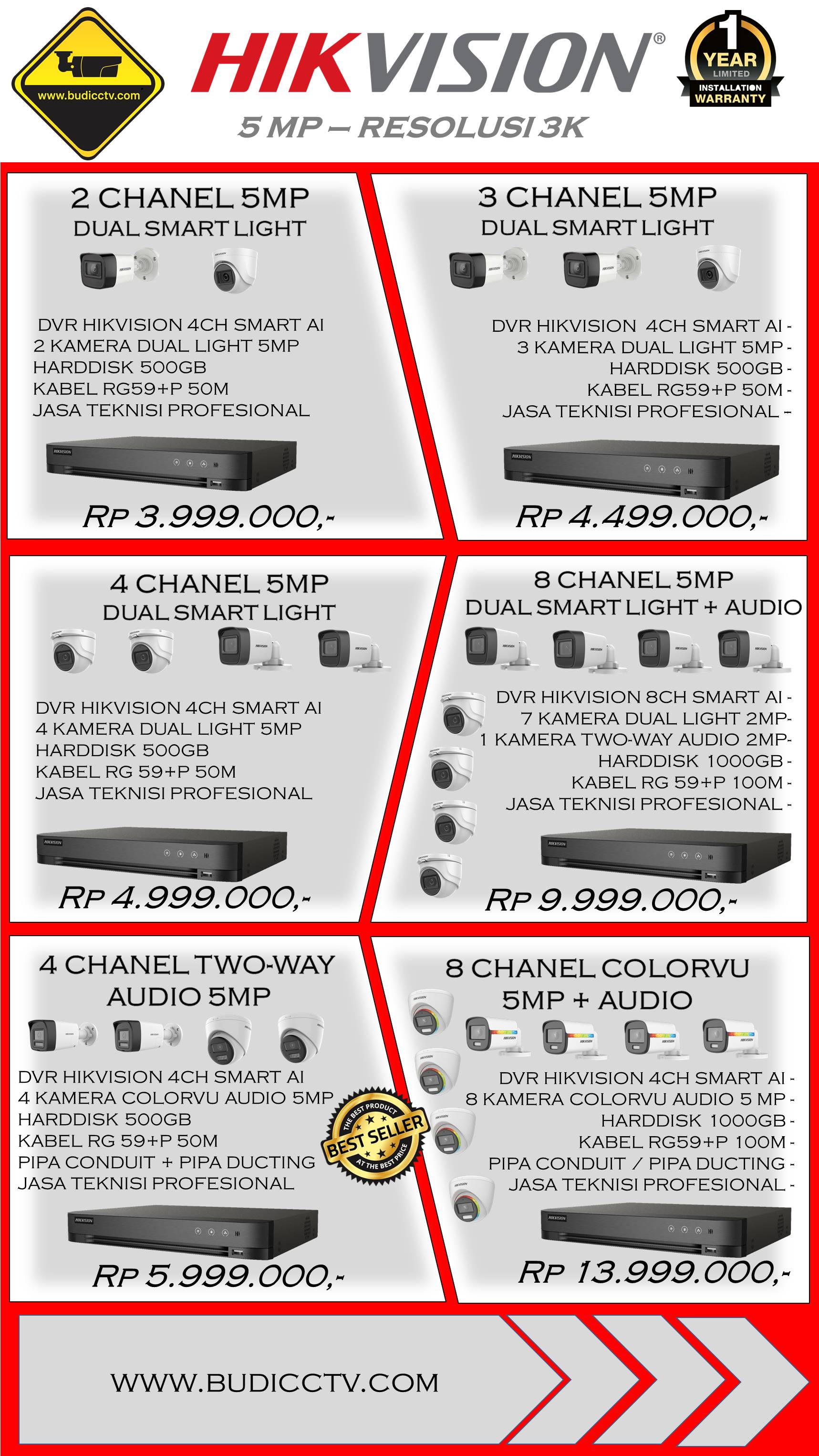Brosur Paket Hikvision 5MP