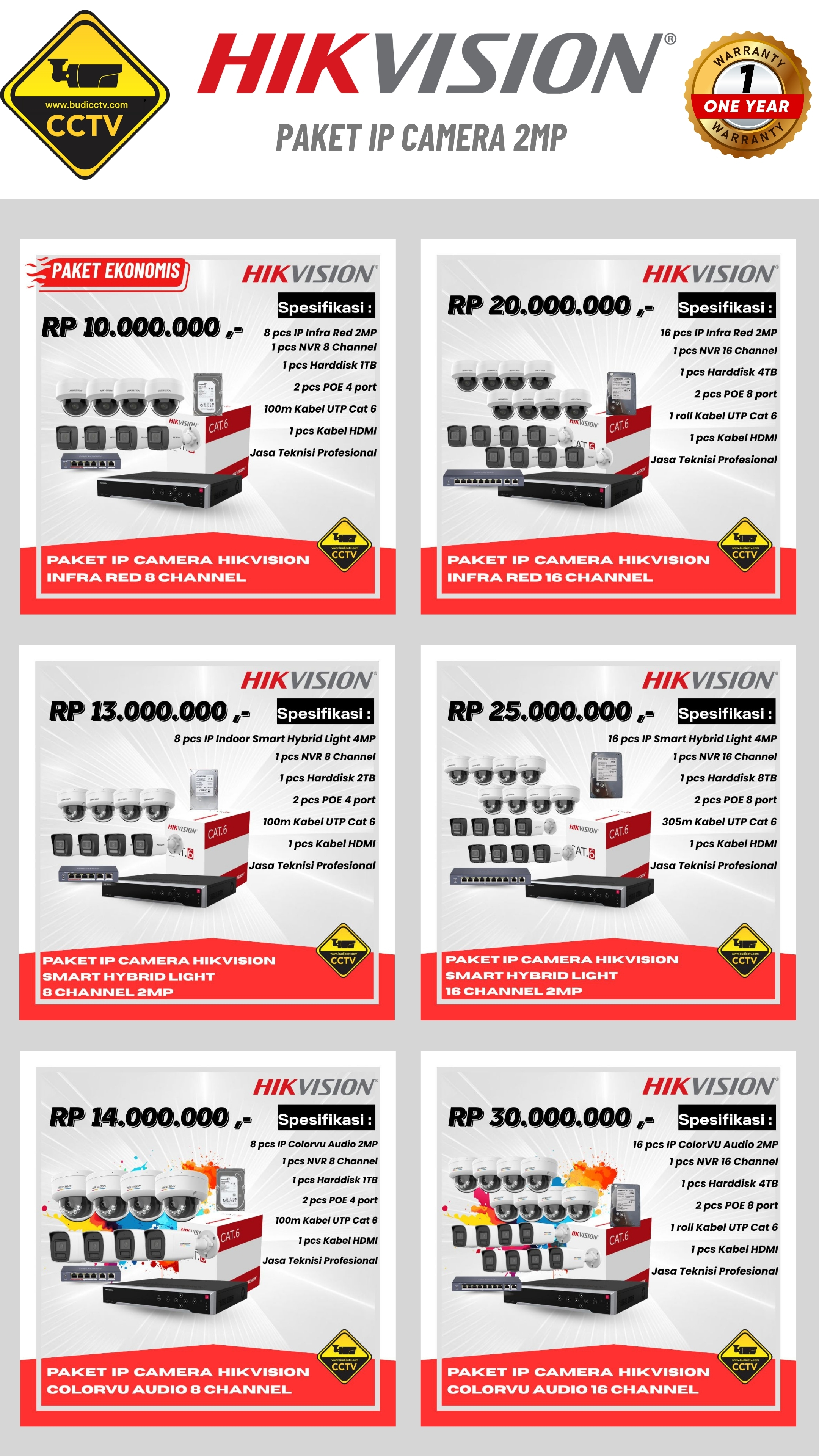Brosur Harga 4 - Budi CCTV