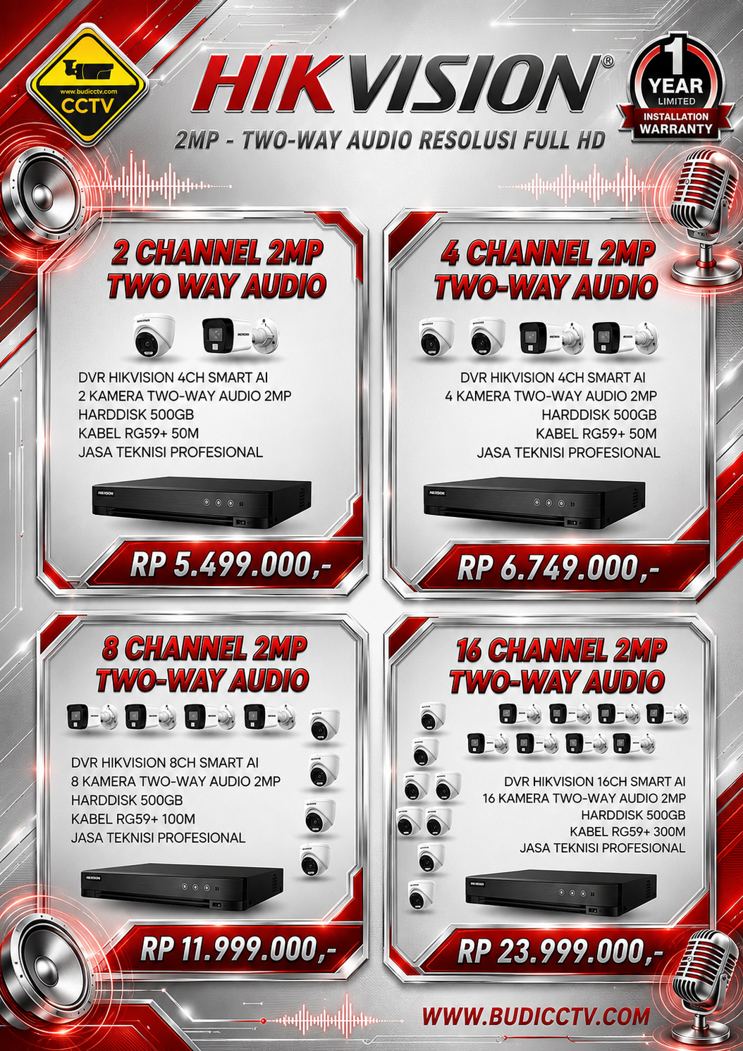 Brosur Harga 2 - Budi CCTV