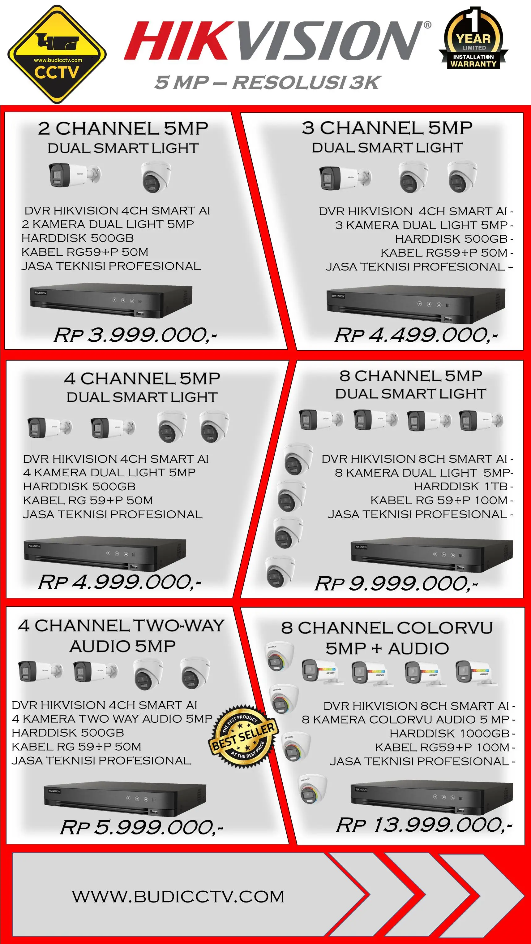 Brosur Harga 2 - Budi CCTV