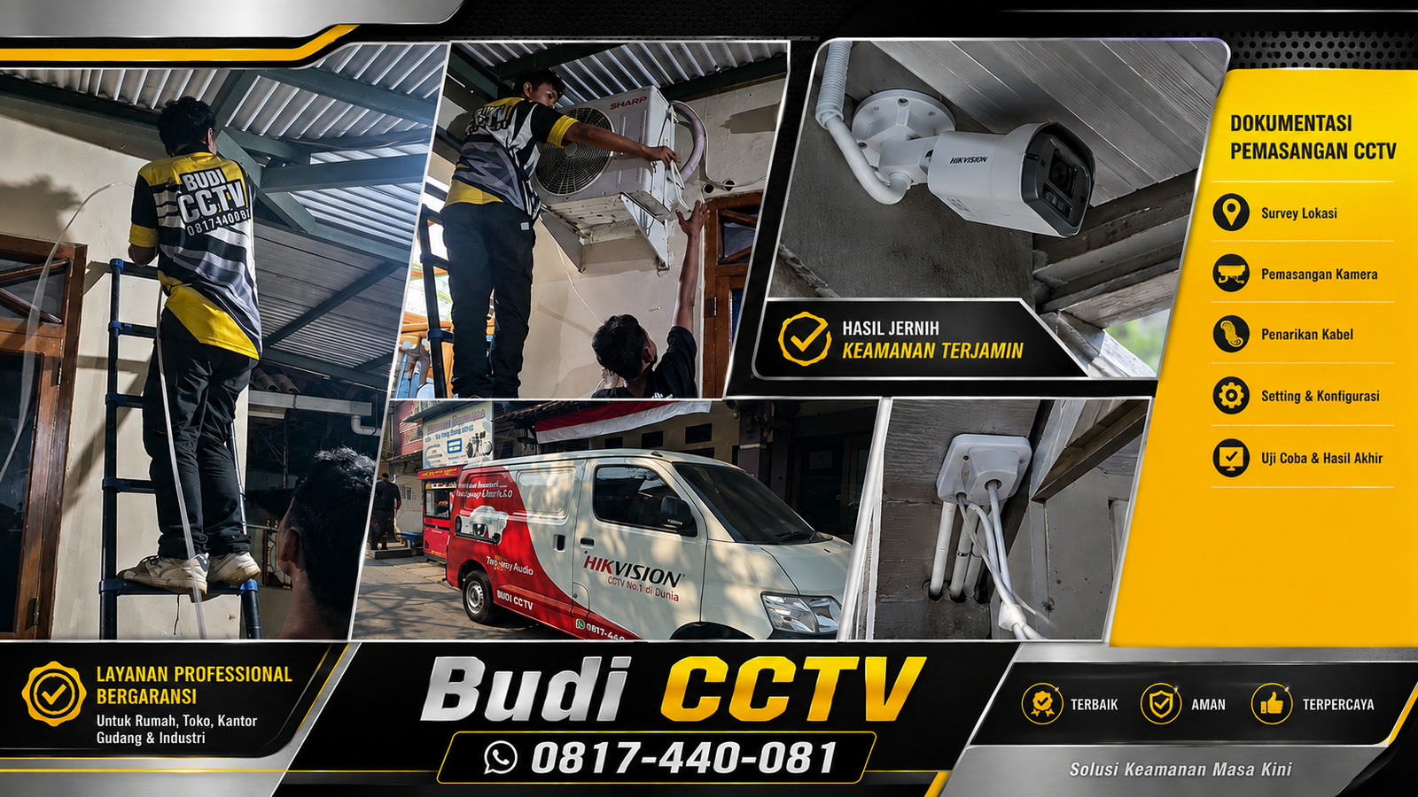 Pemasangan CCTV Hikvision di Salah Satu Rumah di Slawi