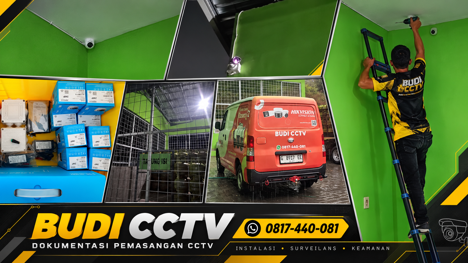 Pemasangan CCTV HiLook Bergaransi untuk Usaha Gas LPG di Tegal