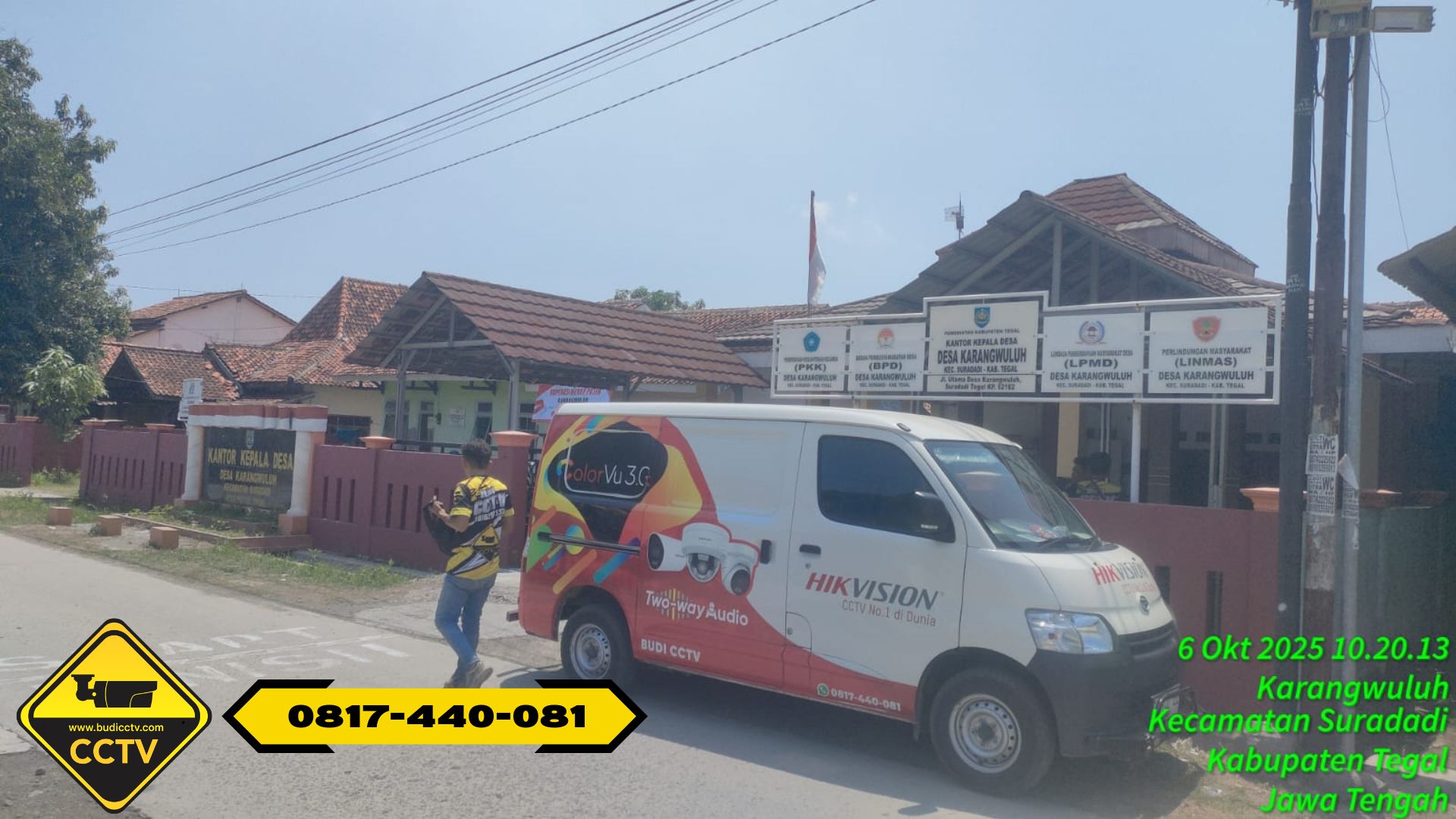 Budi CCTV Pasang CCTV Hikvision di Kantor Desa Karangwuluh untuk Tingkatkan Keamanan dan Pengawasan