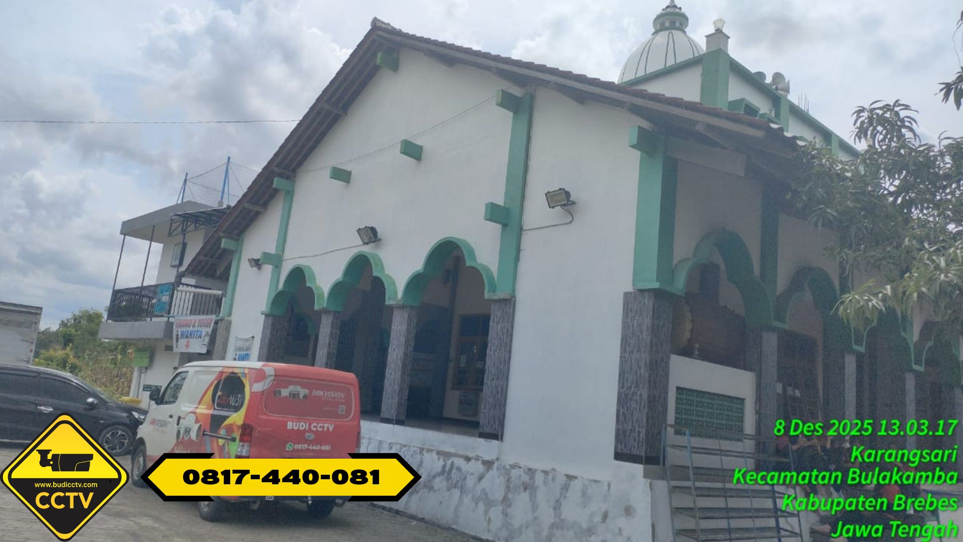 Layanan Pasang CCTV Masjid Area Tegal, Slawi, Brebes – Pemasangan Hikvision 5MP Smart Hybrid Light