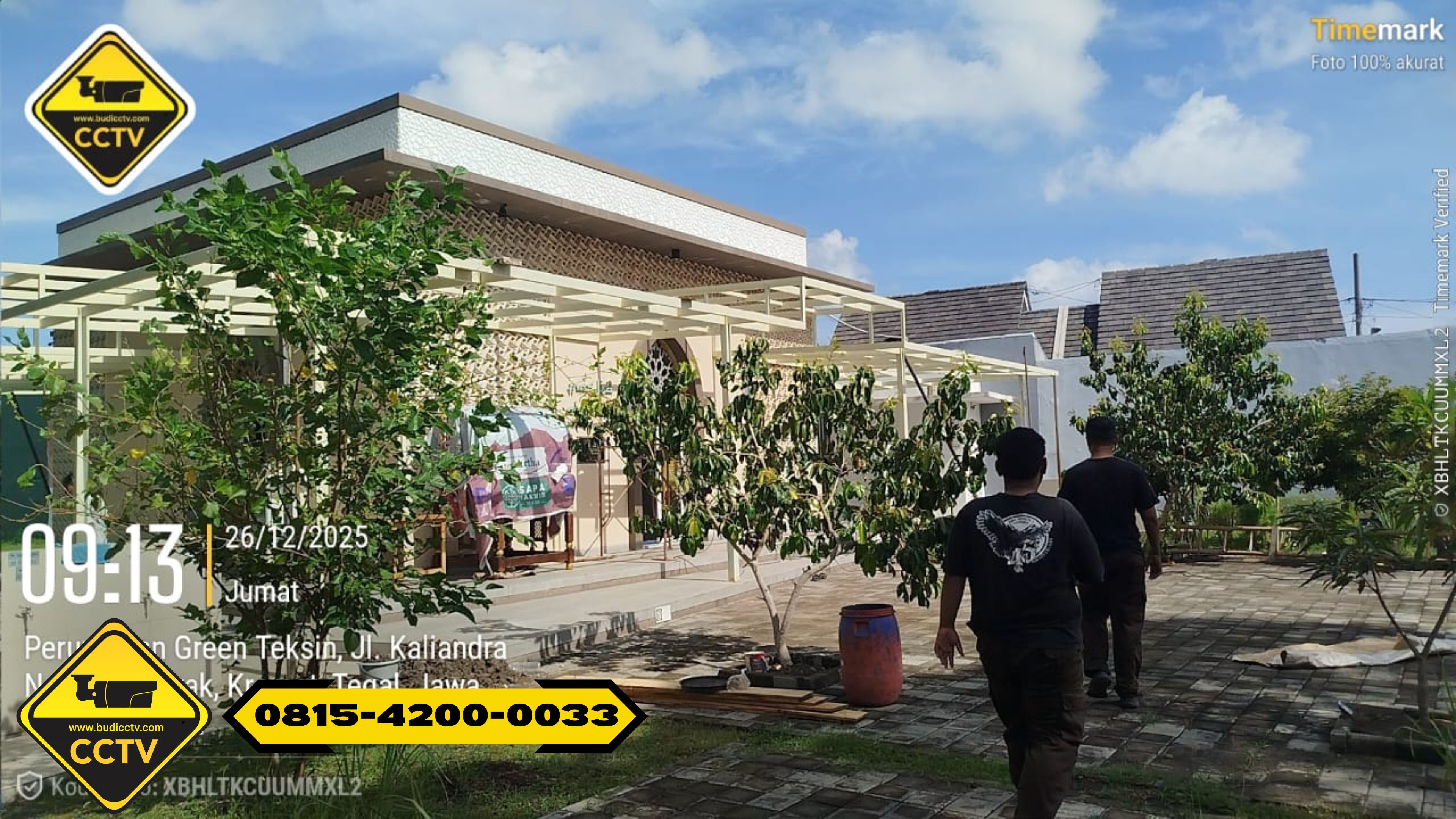 Pemasangan CCTV Hikvision 8 Channel Smart Hybrid Light 2MP di Perumahan Green Teksin Grobogan