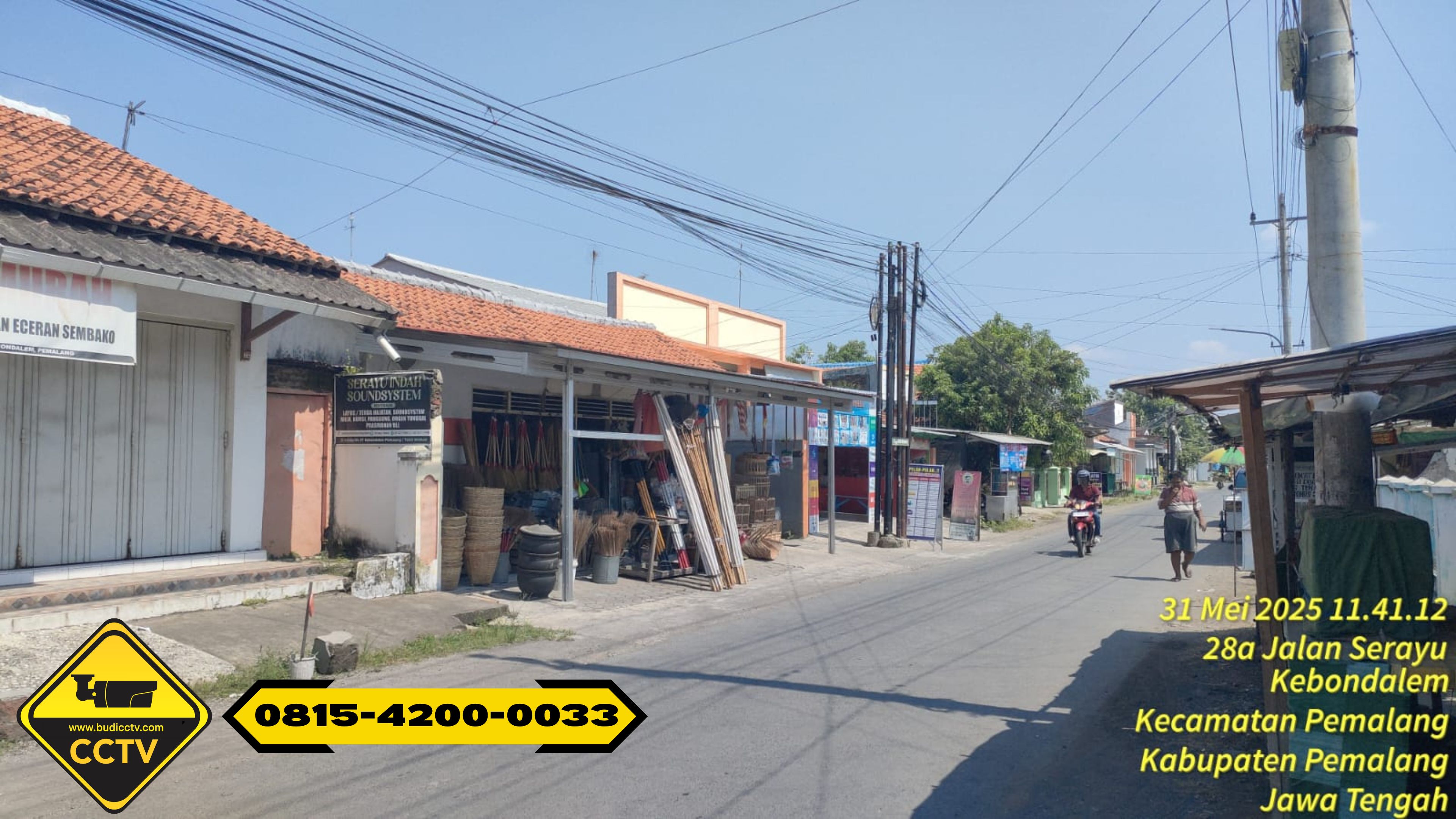 Pemasangan CCTV Hikvision 4 Channel Smart Hybrid Light 2MP di Ruko Wilayah Pemalang