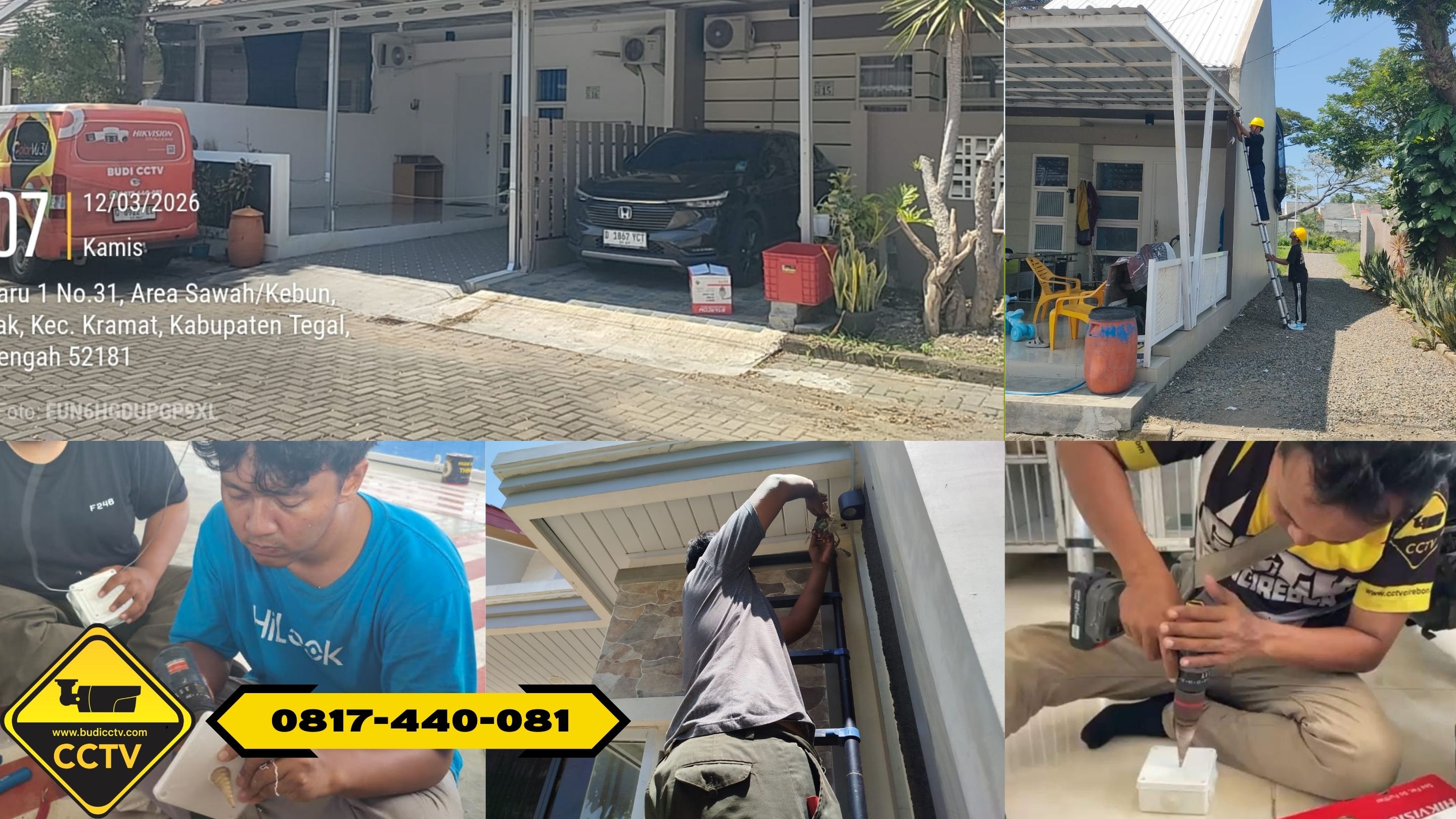 Pemasangan CCTV Hikvision 4 Channel Smart Hybrid Light 2MP di Rumah Area Kramat